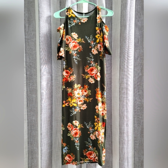 Green Floral Maternity Dress